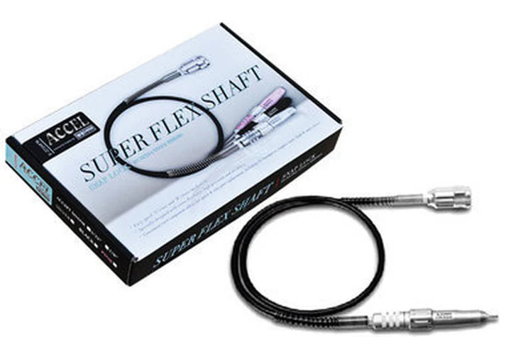 ACCEL Super Flex Shaft F-275SFW – Mango flexible para torno de uñas (1/8" / 3/32")