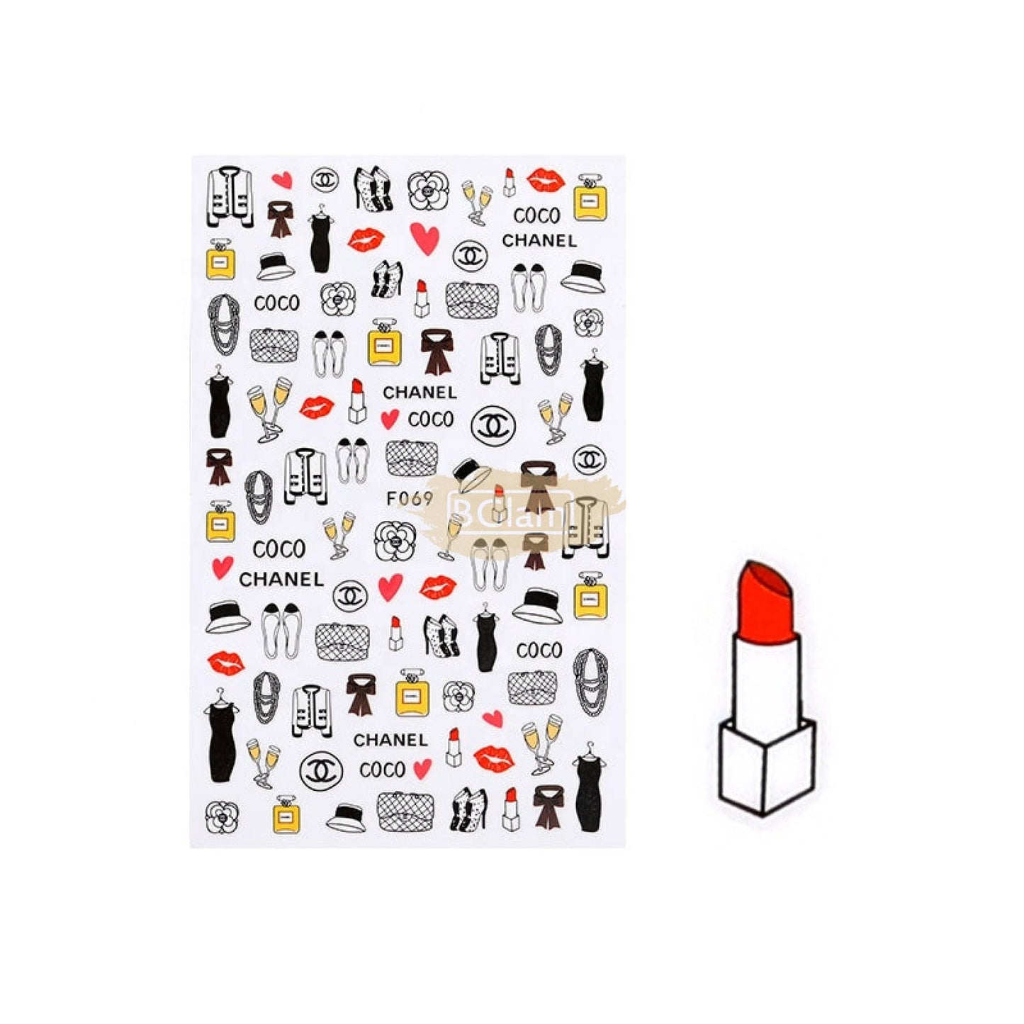 Spiral Nail Stickers F069 – Moda, Perfumes, Bolsos y Accesorios para Uñas
