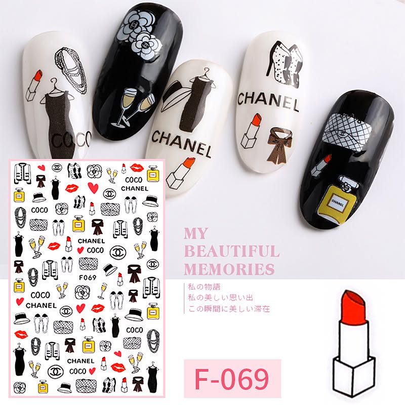 Spiral Nail Stickers F069 – Moda, Perfumes, Bolsos y Accesorios para Uñas