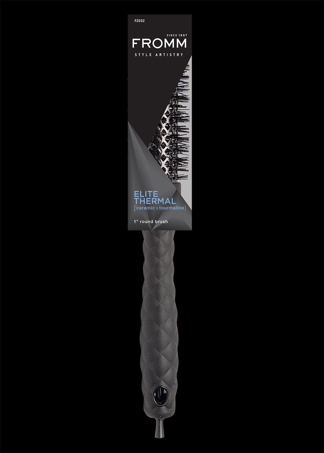 FROMM Elite Thermal Cepillo Térmico Redondo Ceramic X Ionic 1” F2032 para Raíces, Flequillos y Blowouts de Precisión