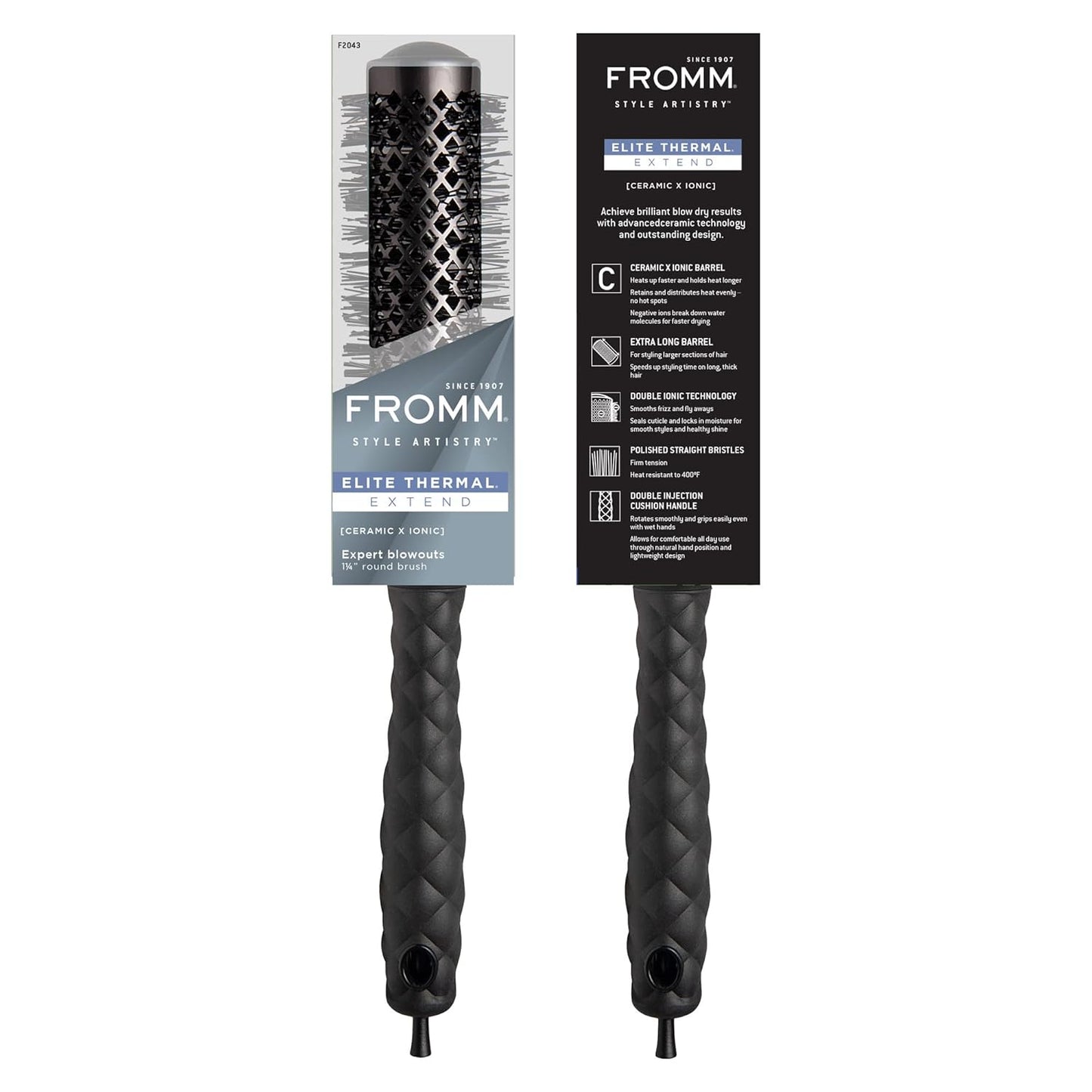 FROMM ELITE THERMAL Kit de 5 Cepillos Térmicos Redondos IONES X Ceramic 1” a 2.5” F2032-F2036&nbsp;