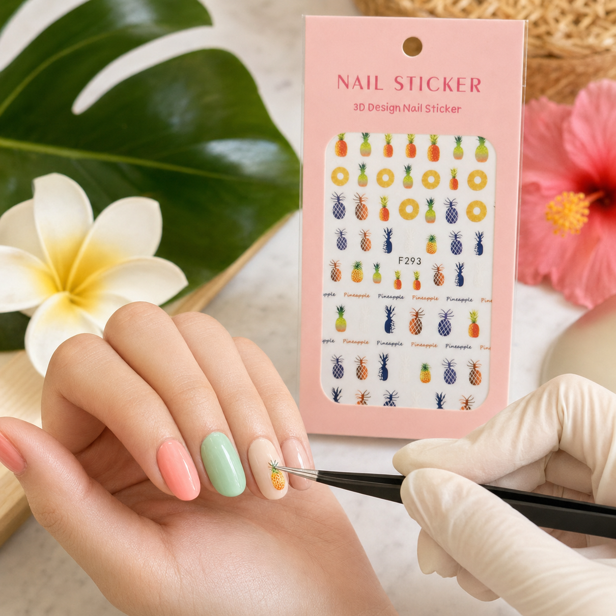 Nail Sticker 3D F293