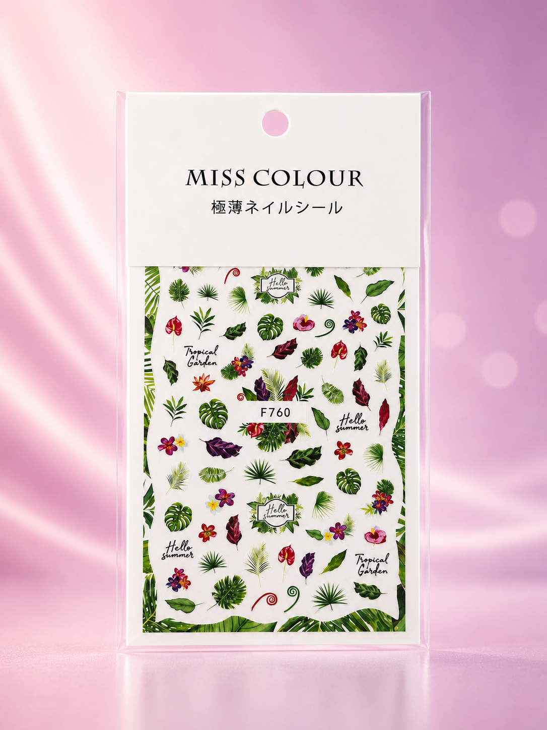Miss Colour Nail Stickers Tropicales para Uñas F760