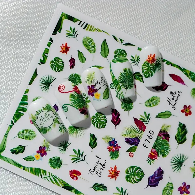Miss Colour Nail Stickers Tropicales para Uñas F760