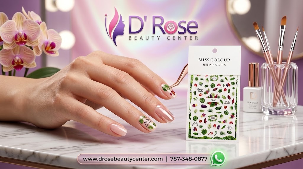 Miss Colour Nail Stickers Tropicales para Uñas F760