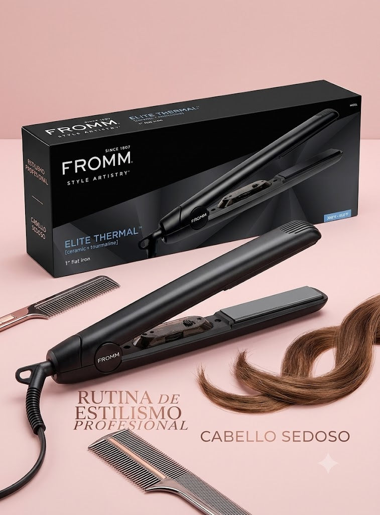 FROMM Elite Thermal Plancha Profesional de 1” Cerámica y Turmalina F8001