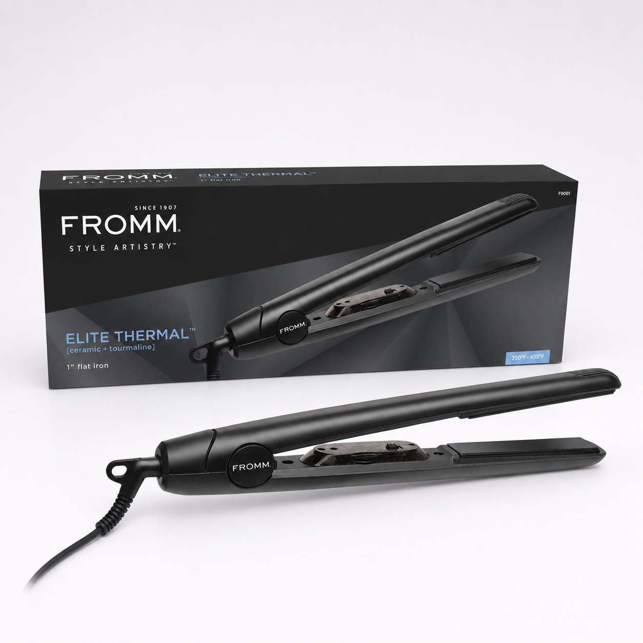 FROMM Elite Thermal Plancha Profesional de 1” Cerámica y Turmalina F8001