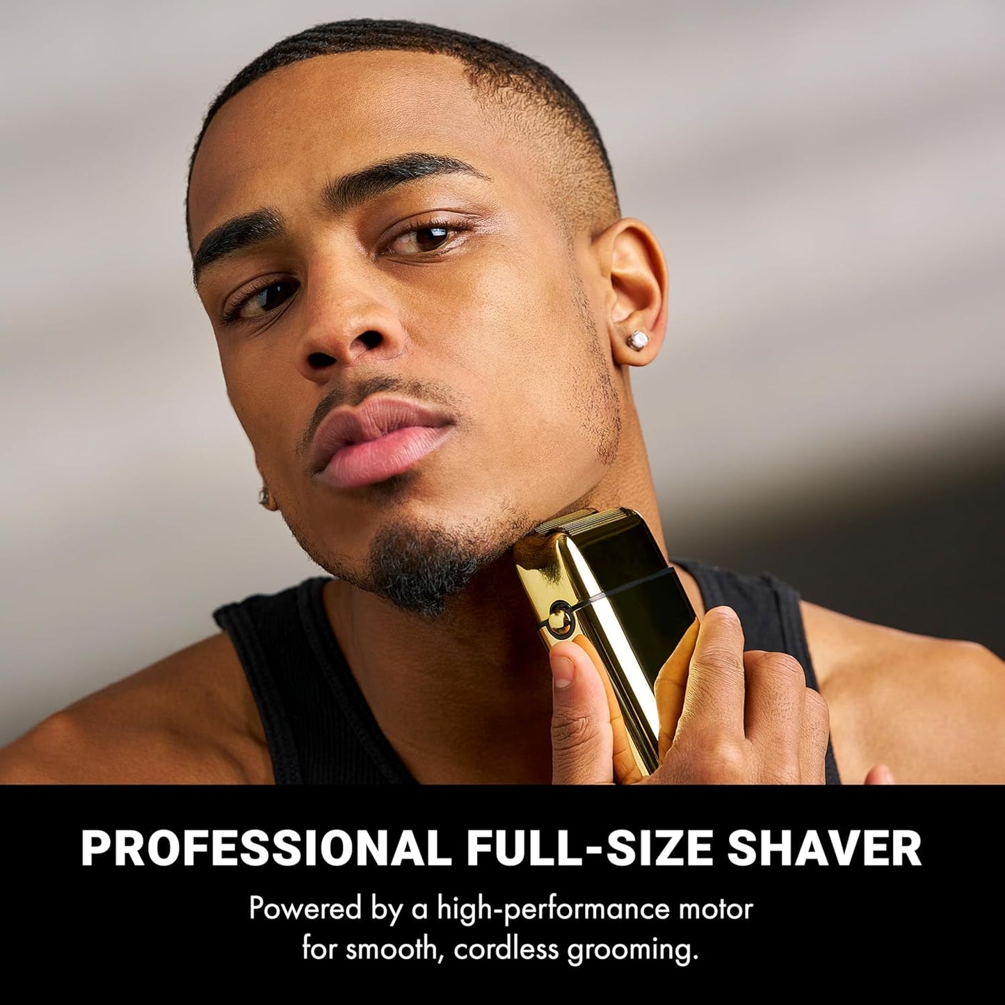BaBylissPRO FOILFX02 Gold FXFS2G Afeitadora Profesional Double Foil Metal Shaver