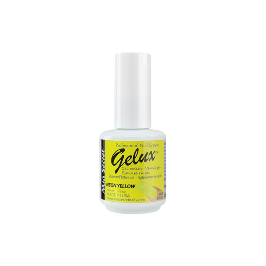 💅✨ Mia Secret® GELUX Gel Polish Neon Yellow 0.5 oz (15 ml) (GP-103) — Esmalte en Gel Profesional de Alta Pigmentación UV/LED ✨💅