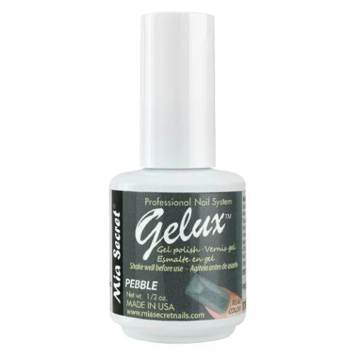 💅✨ Mia Secret® GELUX Gel Polish Pebble 0.5 oz (15 ml) (GP-117) — Esmalte en Gel Profesional de Alta Pigmentación UV/LED ✨💅