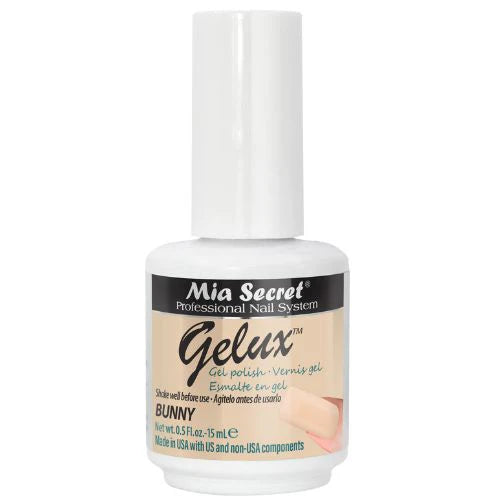 💅✨ Mia Secret® GELUX Gel Polish Bunny 0.5 oz (15 ml) (GP-163) — Esmalte en Gel Profesional de Alta Pigmentación UV/LED ✨💅