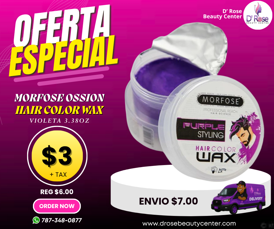 💜 MORFOSE PROFESSIONAL HAIR COLOR WAX PURPLE 3.38OZ (MHCWP2)