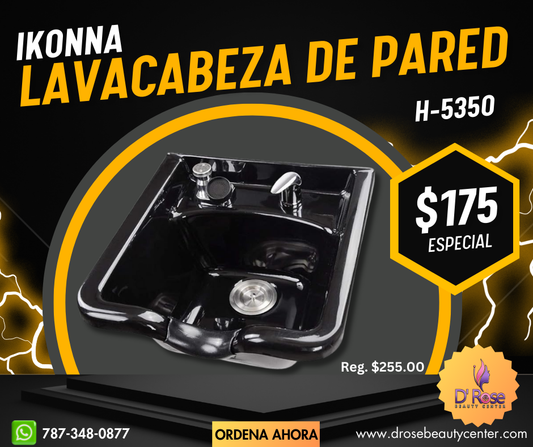 Ikonna Lava Cabeza Clasico de Pared para Estilista o Barbero H-5350