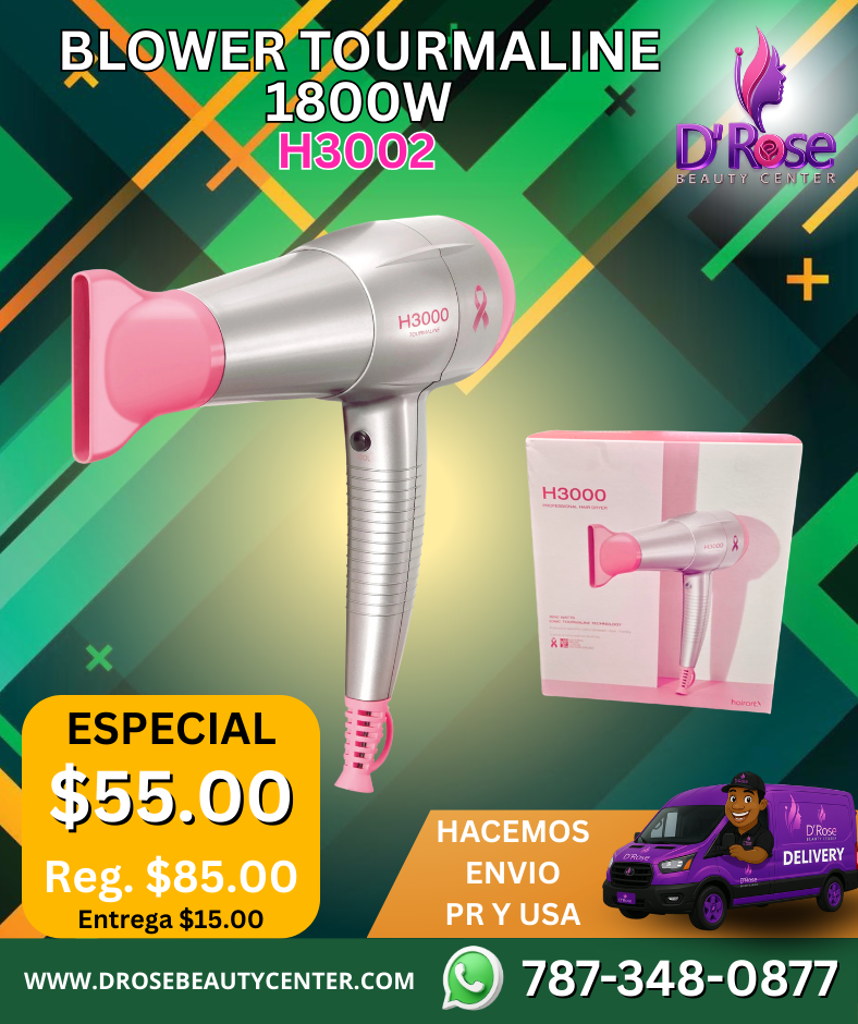 Blower Tourmaline 1800W con Tecnología de Iones – H3002