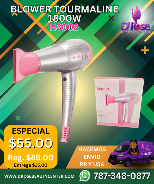 Blower Tourmaline 1800W con Tecnología de Iones – H3002