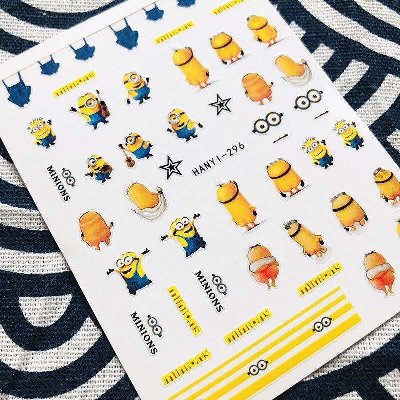 HanYi Nail 3D Design Nail Stickers de Personajes Amarillos HANYI-296