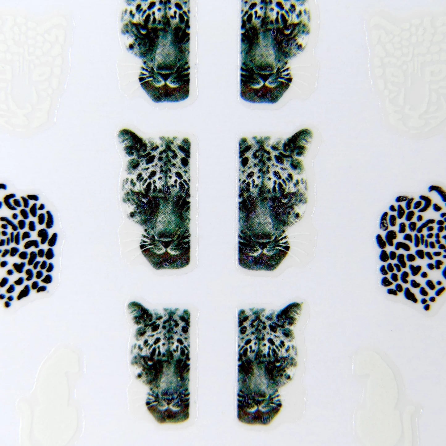 HanYi Nail Stickers 3D Animal Print Cebra y Leopardo HANYI-379