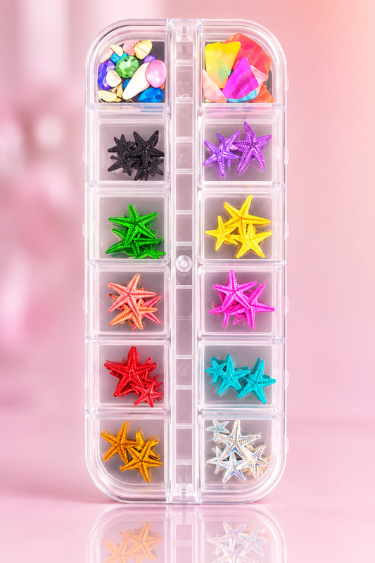 Spiral Kit Nail Art Estrellas de Mar y Conchas 3D HY639