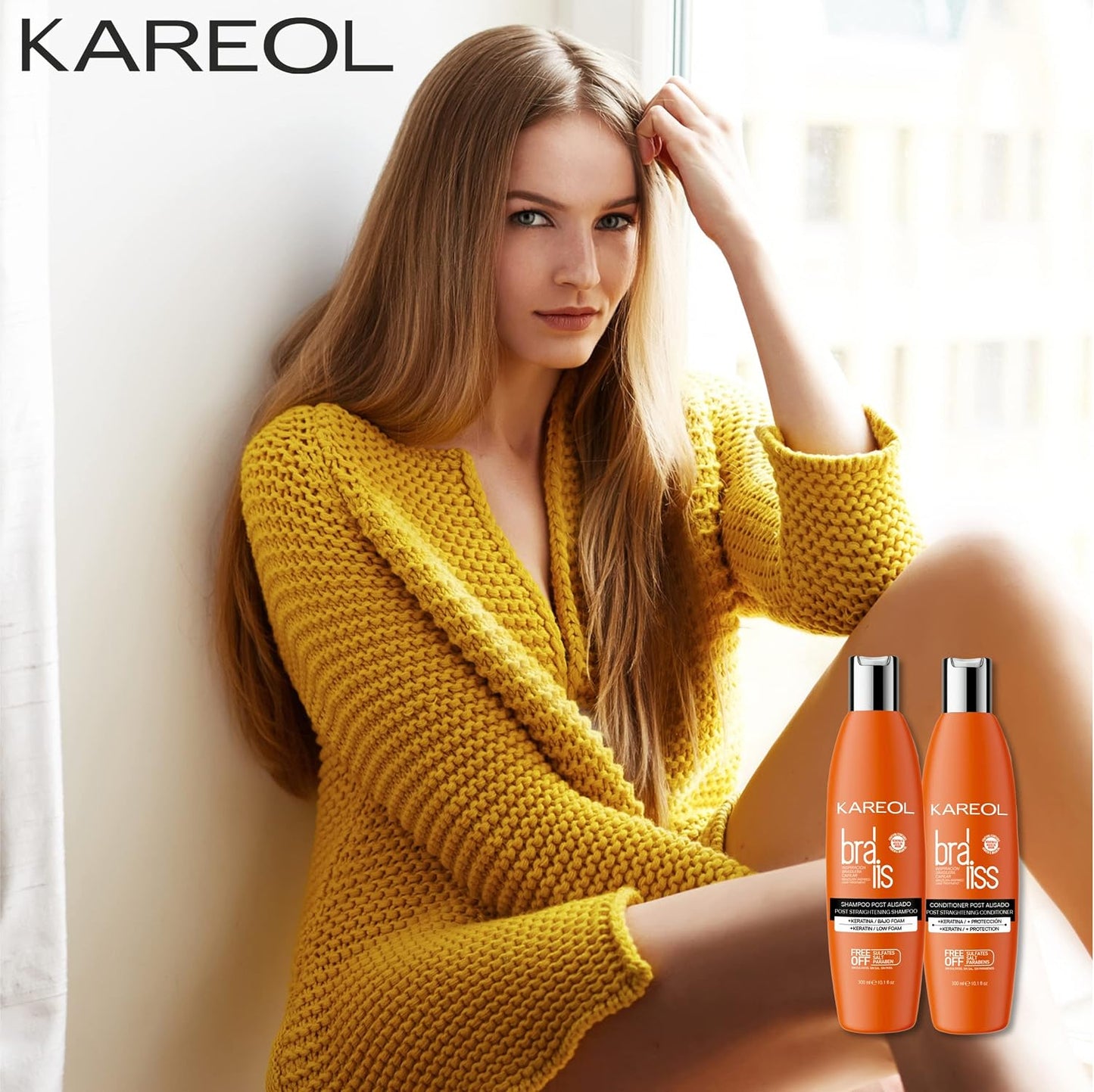 KAREOL BRALISS SHAMPOO + ACONDICIONADOR POST ALISADO 10.1OZ + KIT LACEADOR 2OZ KIT 3PZ