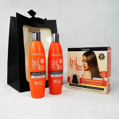 KAREOL BRALISS SHAMPOO + ACONDICIONADOR POST ALISADO 10.1OZ + KIT LACEADOR 2OZ KIT 3PZ