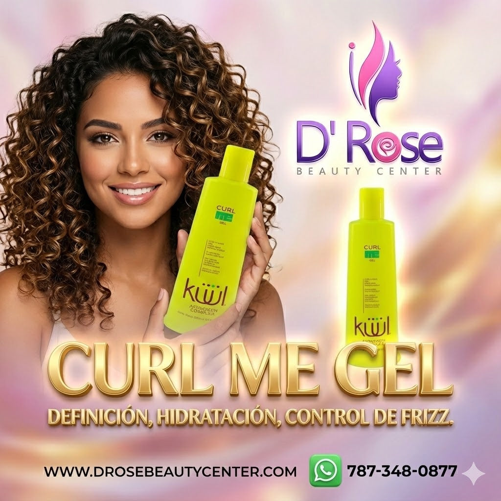 💜 KUUL CURL ME GEL 10.1 oz | Definición, Hidratación y Control de Frizz 💜