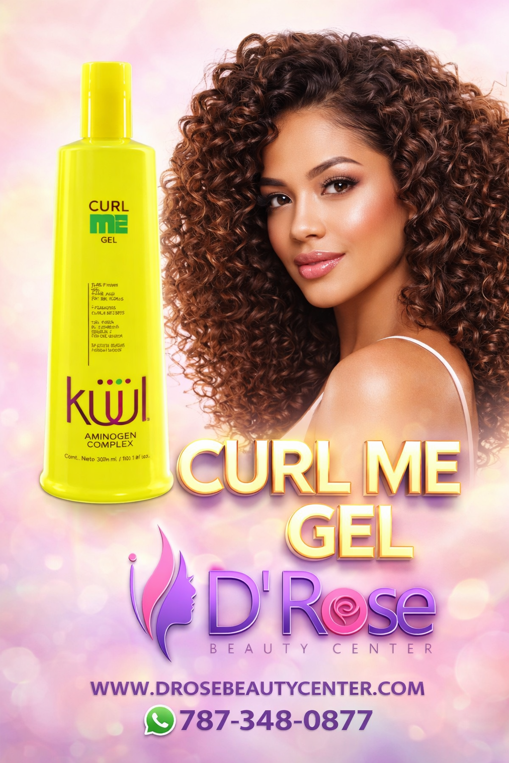 💜 KUUL CURL ME GEL 10.1 oz | Definición, Hidratación y Control de Frizz 💜