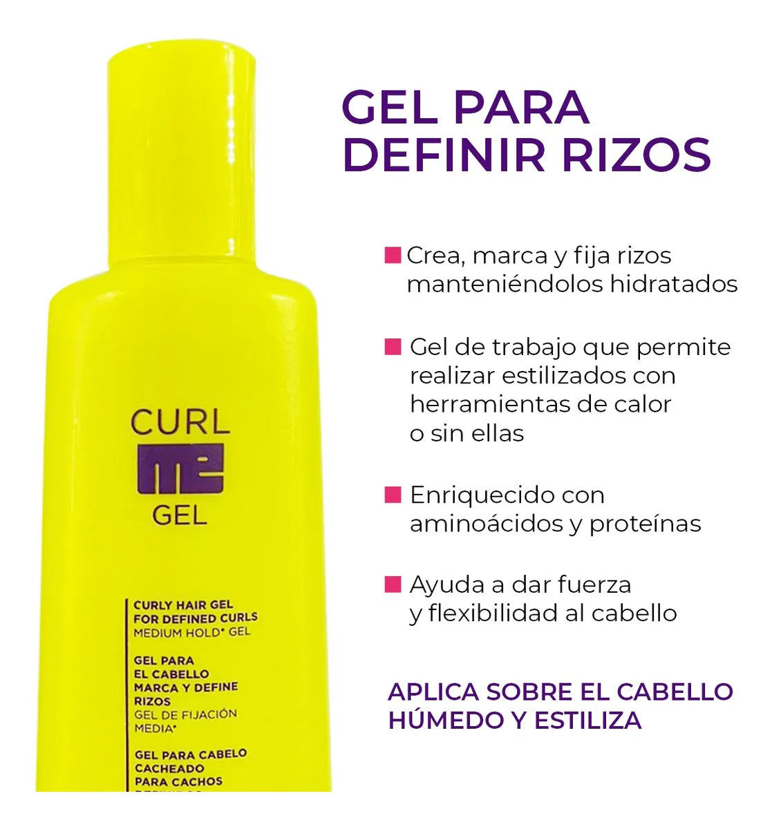 💜 KUUL CURL ME GEL 10.1 oz | Definición, Hidratación y Control de Frizz 💜