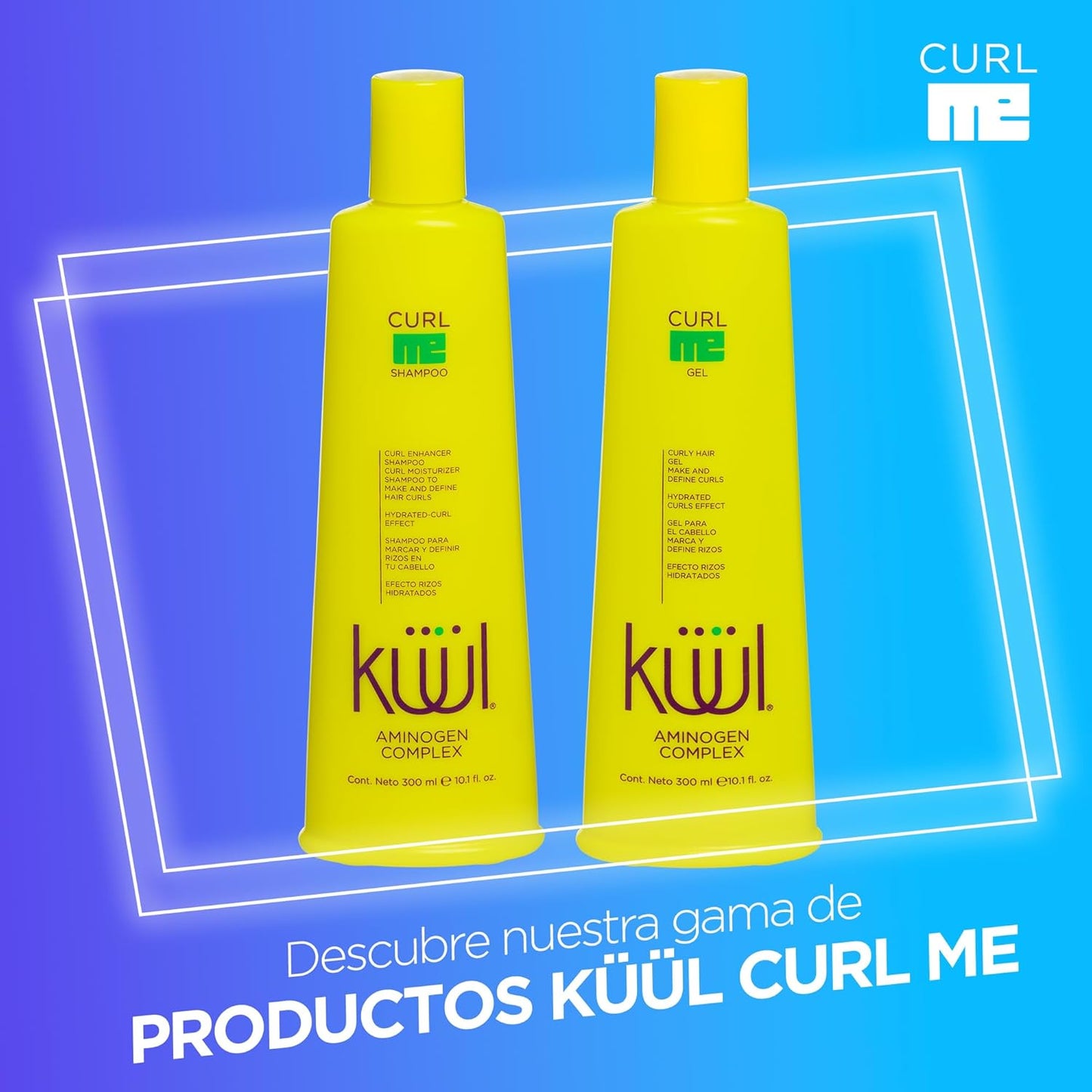 💜 KUUL CURL ME GEL 10.1 oz | Definición, Hidratación y Control de Frizz 💜