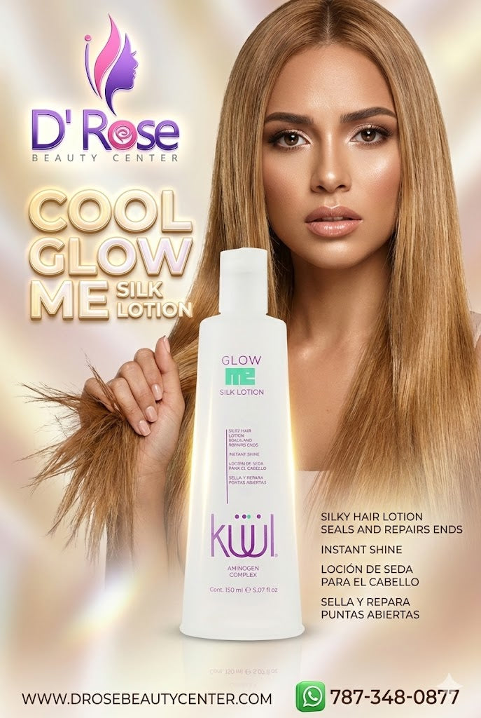 💜 KUUL GLOW ME SILK LOTION 5.07 oz – Brillo Instantáneo &amp; Reparación de Puntas 💜