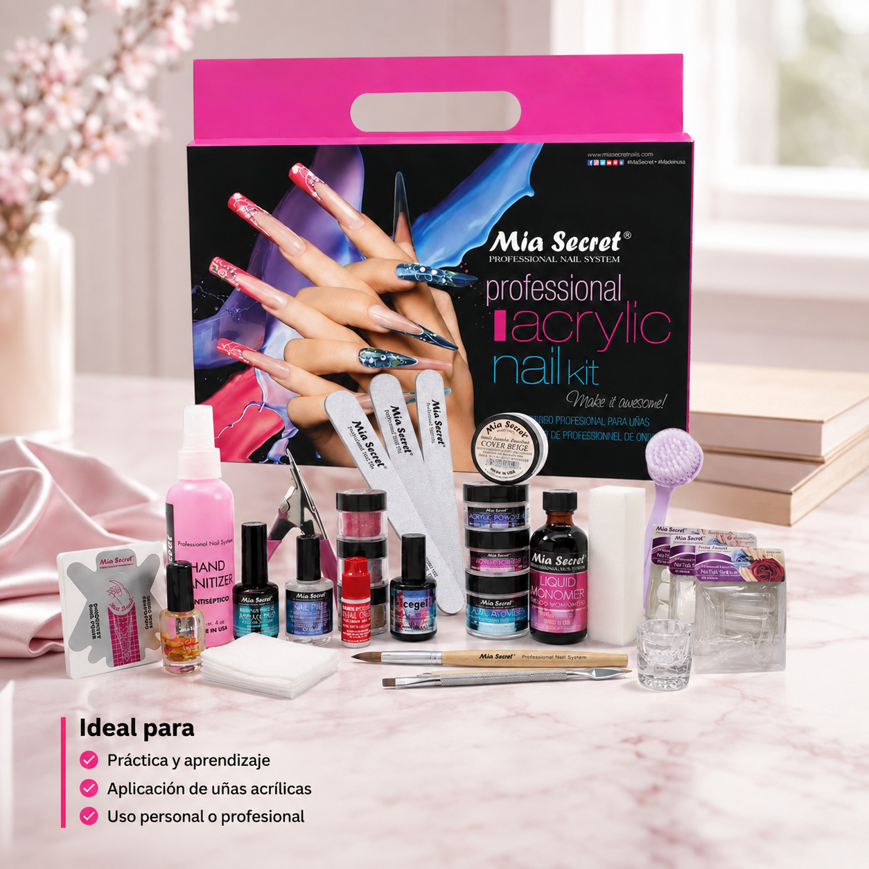 Mia Secret Professional Acrylic Nail Kit KIT-03 – Kit Completo para Uñas Acrílicas