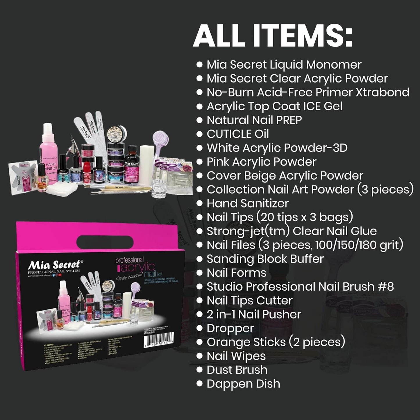 💅 Mia Secret – Professional Acrylic Nail Kit – KIT-03