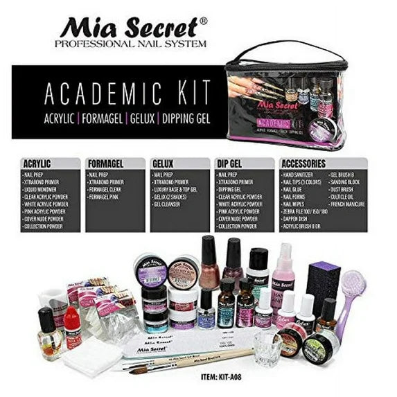 💅 Mia Secret Academic Kit – KIT-A08 | 4 Sistemas Profesionales