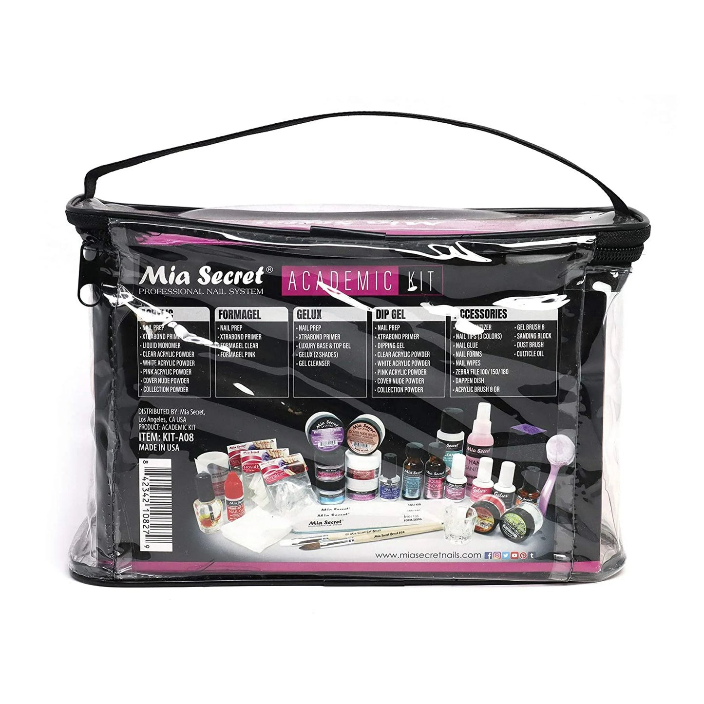 💅 Mia Secret Academic Kit – KIT-A08 | 4 Sistemas Profesionales