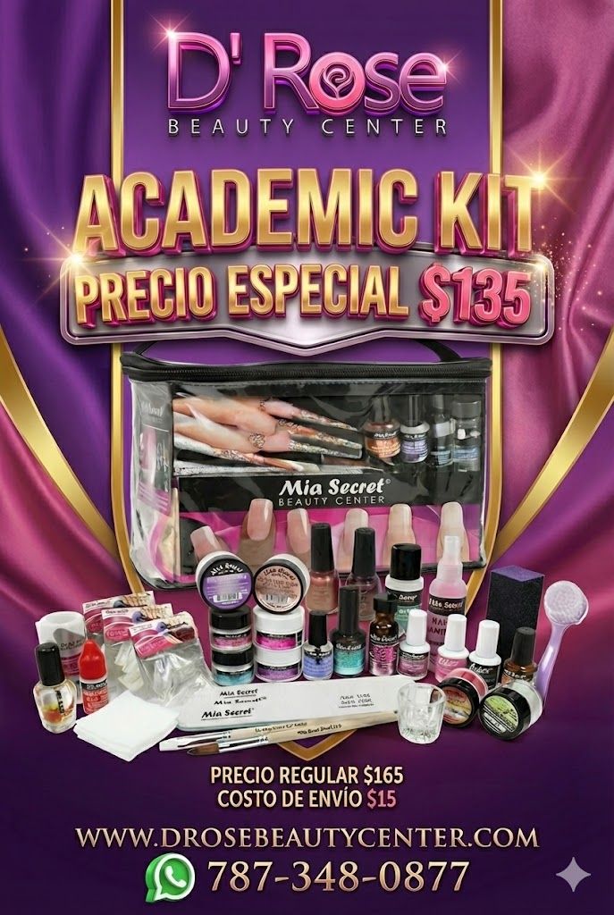 💅 Mia Secret Academic Kit – KIT-A08 | 4 Sistemas Profesionales