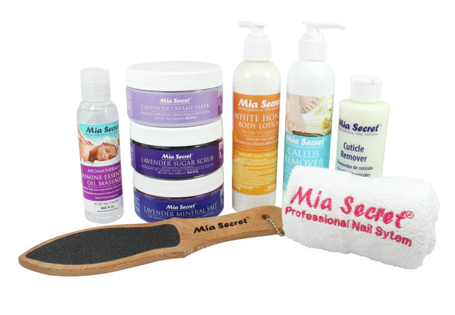 🌿✨ Mia Secret® Lavender SPA Kit 9 Piezas (KIT-SPA-L) — Sistema Profesional de Pedicure Spa con Lavanda ✨🌿