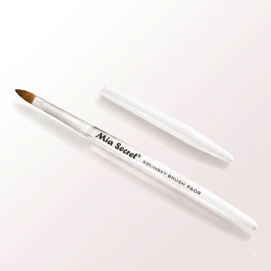 Mia Secret Kolinsky Brush #6 KNB-60R – Pincel Oval Profesional para Acrílico