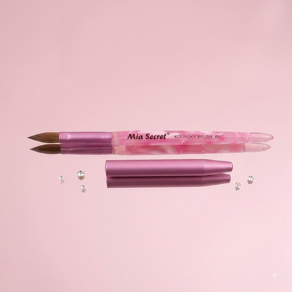 Mia Secret Oval Kolinsky Nail Brush #8 KNB-8OR