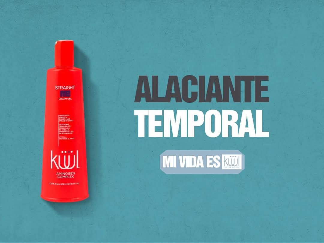 💜 KUUL Straight Me Cream Gel Leave-In 10.1 oz | Liso Perfecto sin Frizz 💜