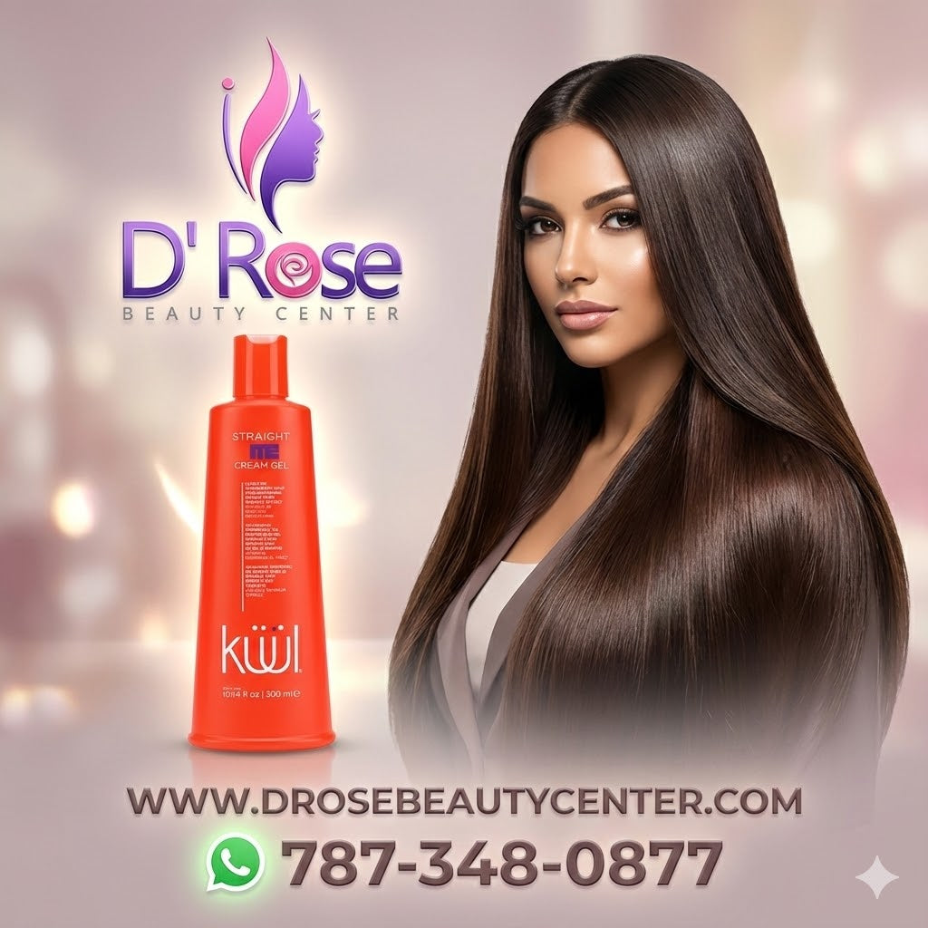 💜 KUUL Straight Me Cream Gel Leave-In 10.1 oz | Liso Perfecto sin Frizz 💜