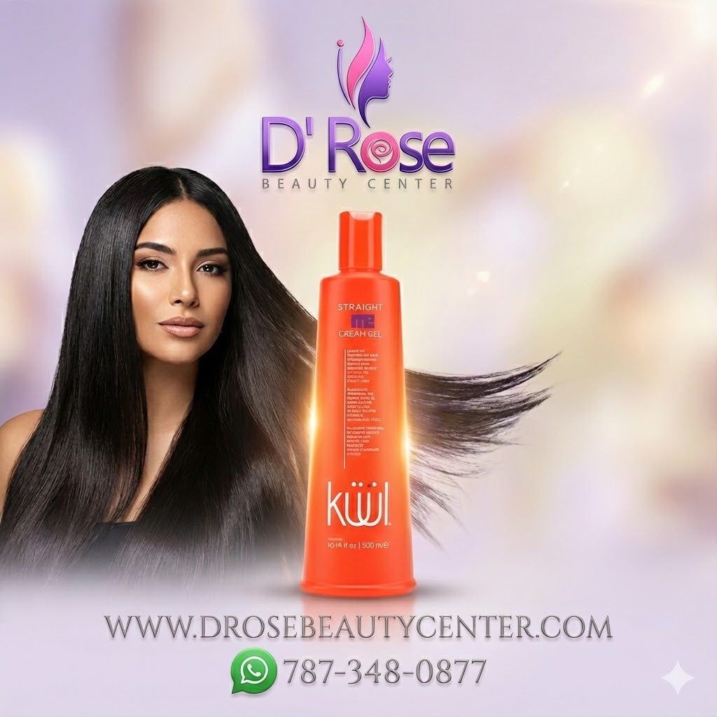 💜 KUUL Straight Me Cream Gel Leave-In 10.1 oz | Liso Perfecto sin Frizz 💜