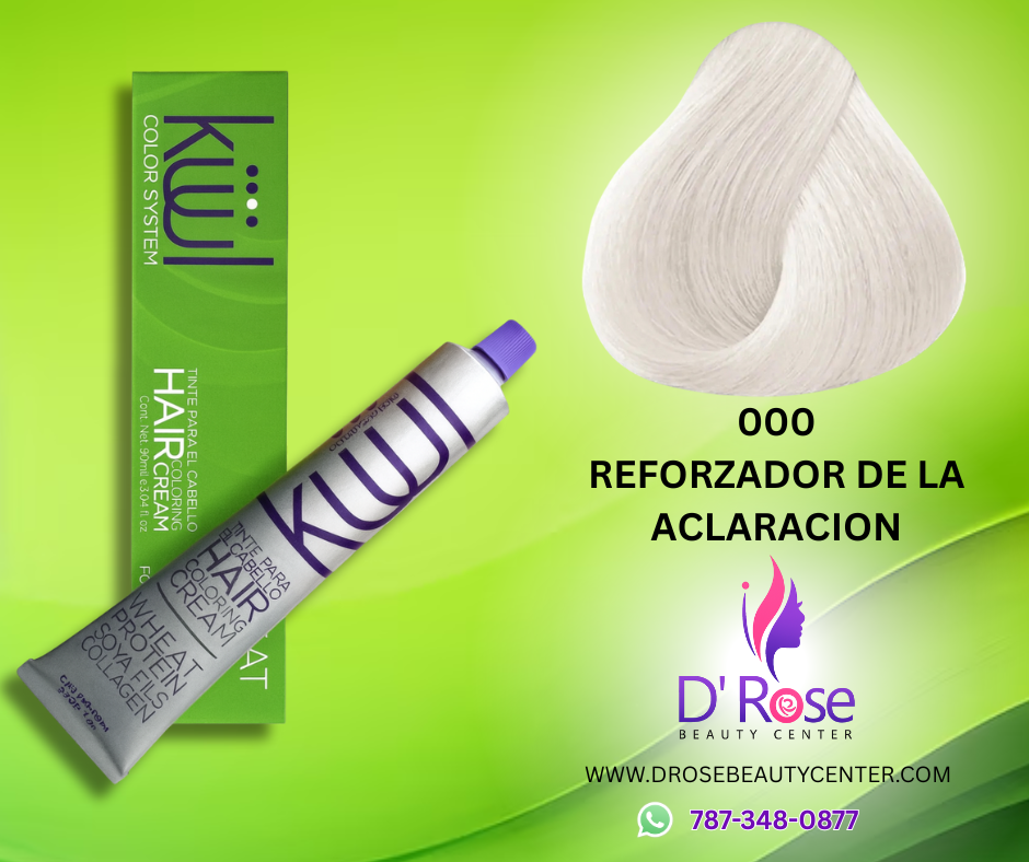 💇♀️ KUUL COLOR SYSTEM 000 REFORZADOR DE LA ACLARACIÓN 3.04OZ – TINTE PROFESIONAL