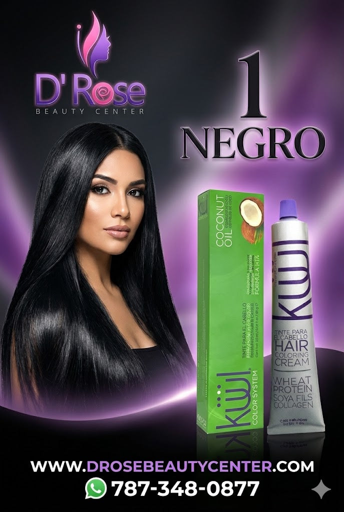 🖤 KUUL 1 NEGRO – 3.04 oz | Negro Profundo, Elegante y Profesional 🖤