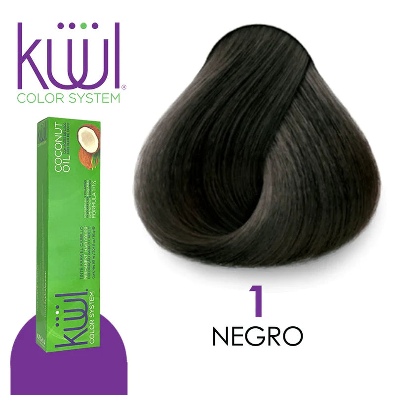 🖤 KUUL 1 NEGRO – 3.04 oz | Negro Profundo, Elegante y Profesional 🖤