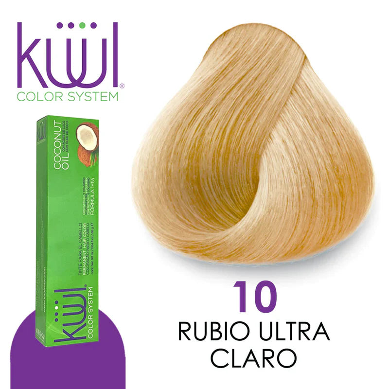 💎 KUUL 10 Rubio Ultra Claro – 3.04 oz | Máxima Aclaración Profesional 💎