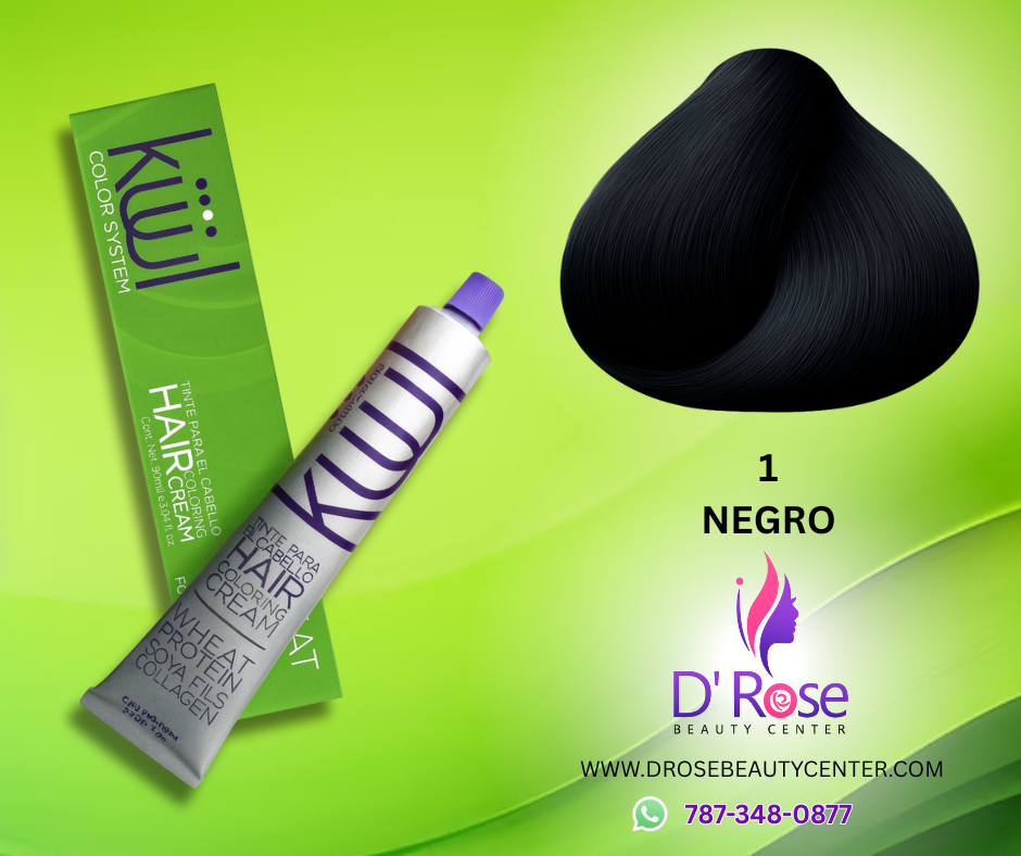 🖤 KUUL 1 NEGRO – 3.04 oz | Negro Profundo, Elegante y Profesional 🖤