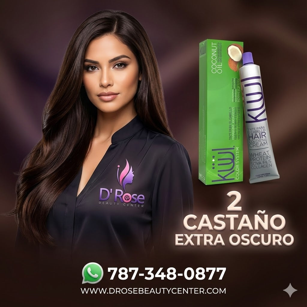 🖤 KUUL 2 Castaño Extra Oscuro – 3.04 oz | Intensidad y Cobertura Profesional ✨