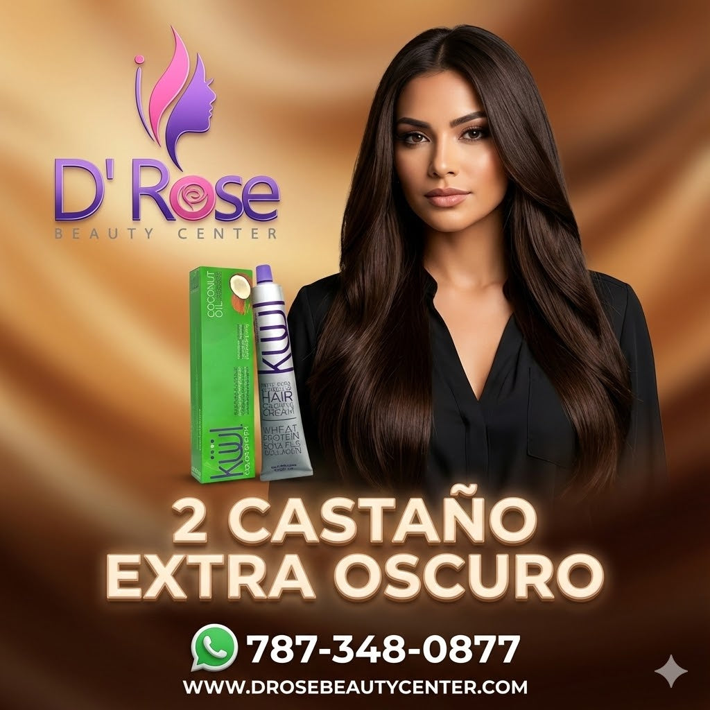 🖤 KUUL 2 Castaño Extra Oscuro – 3.04 oz | Intensidad y Cobertura Profesional ✨