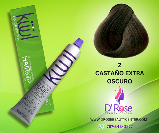 🖤 KUUL 2 Castaño Extra Oscuro – 3.04 oz | Intensidad y Cobertura Profesional ✨