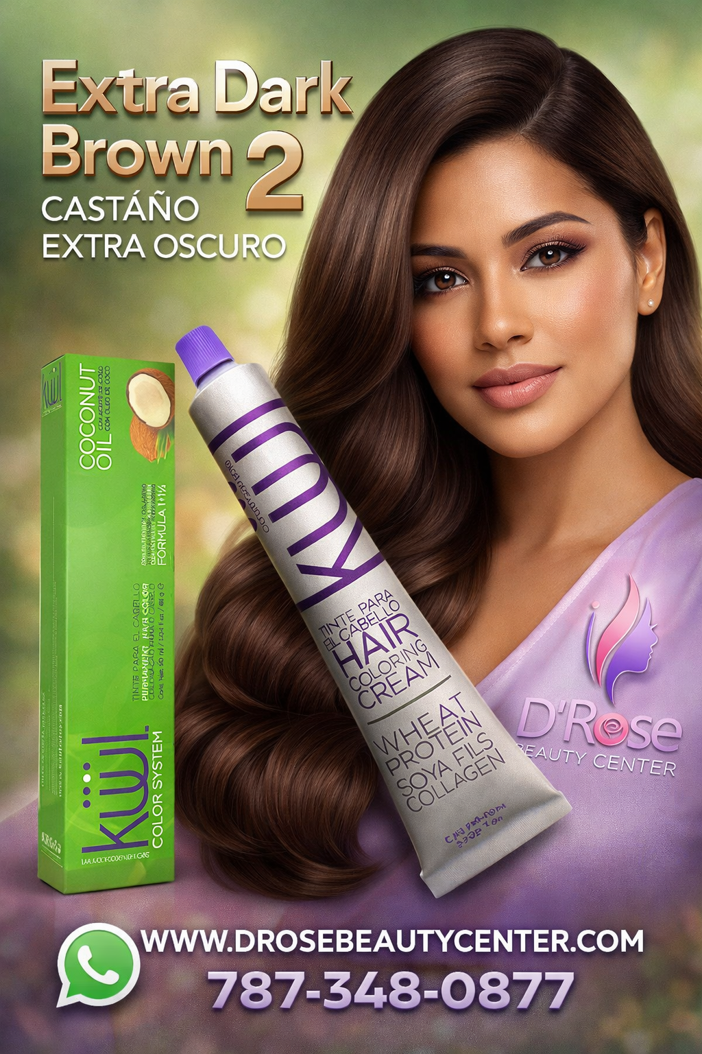 🖤 KUUL 2 Castaño Extra Oscuro – 3.04 oz | Intensidad y Cobertura Profesional ✨