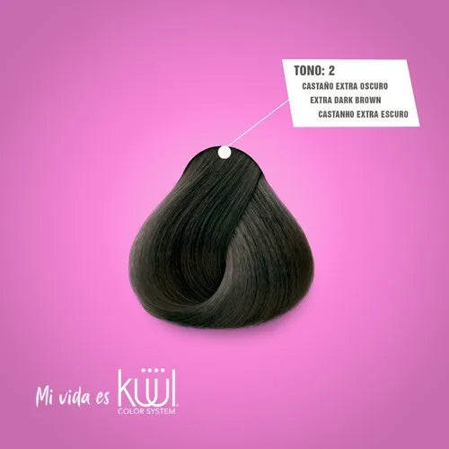 🖤 KUUL 2 Castaño Extra Oscuro – 3.04 oz | Intensidad y Cobertura Profesional ✨
